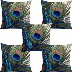 Divya Sur Fancy Digital Desgin Decorative Cushion Covers (16 X 16 Inch)Set of 5 Country of Origin : India