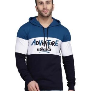Divya Sur Printed Full Sleeve Hood Mens Tshirt