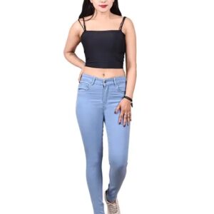 Divya Sur Womens Super Comfy Stretch Denim 5 Pockets Jeans