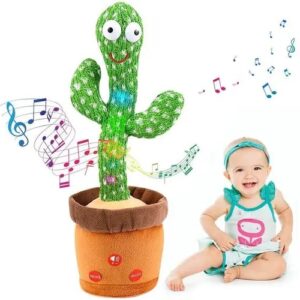 Divya Sur Cactus Toy Talking Plant Plush Dancing Cactus Voice Repeat, Recording 120+ Song