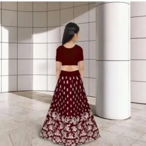 Divya Sur Maroon doll girls lehenga choli