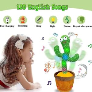 Divya Sur Cactus Toy Talking Plant Plush Dancing Cactus Voice Repeat, Recording 120+ Song