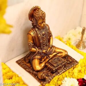 Divya Sur Hanuman Idol car Dashboard | Hanuman ji car Dashboard | car Dashboard Idol | Murti Statue for Gift (4.33 Inch) (Meditating Hanuman)