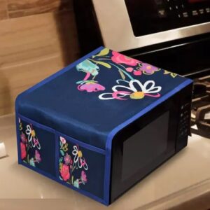 Divya Sur Microwave Oven Cover (Width: 54.61 cm, Blue)