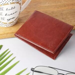 Divya Sur Men Reversible Belt & Tan Wallet Combo With Wooden Gift Box 4 noWallet