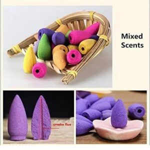 Divya Sur Resin Buddha Backflow Smoke Fountain With 10 Pcs Cone Incense, Standard