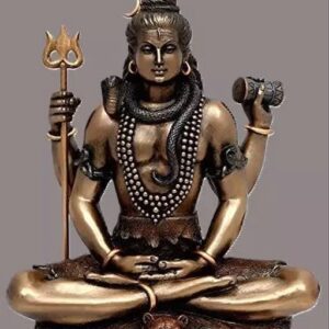 Divya Sur Resin Lord Shiv Showpiece, Bronze 3 inches
