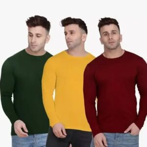 Divya Sur REGULAR MEN FULL SLEEVE T SHIRT COMBO (PACK OF 3 PCS)
