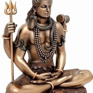 Divya Sur Resin Lord Shiv Showpiece, Bronze 3 inches