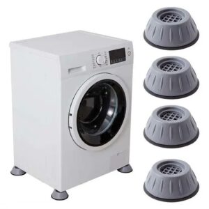 Divya Sur Anti Vibration Pads for Washing Machine Washing Machine Feet Pads Shock Absorber Noise Cancelling Washer Support, Washing Machine Anti Vibration Pad Heightening Pads with Suction Cup (4 pcs)