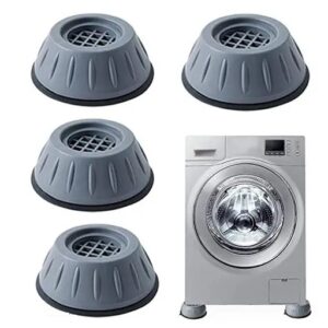 Divya Sur Anti Vibration Pads for Washing Machine Washing Machine Feet Pads Shock Absorber Noise Cancelling Washer Support, Washing Machine Anti Vibration Pad Heightening Pads with Suction Cup (4 pcs)