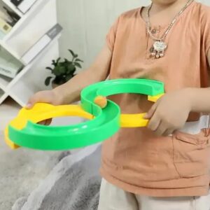 Divya Sur 8 Shape Infinity Loop Interaction Creative Track 2 Bouncing Ball Toys for Kids