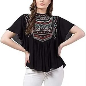 Divya Sur Ib styles women Trendy latest embroidered designer short stylish top and tunics for jeans
