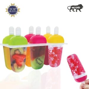 Divya Sur Plastic Ice Cream Kulfi Maker Popsicle Mould Set (6pcs)