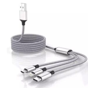 Divya Sur Multi Pin Mobile Data Cable, Latest 3 in 1 Cable Fast