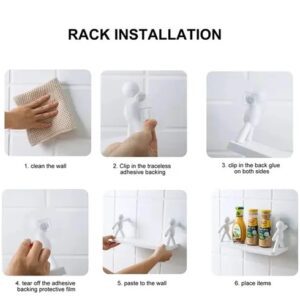 Divya Sur Attractive Wall Shelves For multipurpose use Bathroom/ Kitchen/ Room/ Office