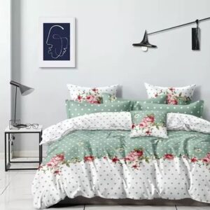 Divya Sur King Size Cotton Double Bedsheet With 2 Pillow Cover (Pack of 1)