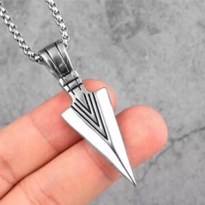 Divya Sur silver arrow pendent and silver plane bracelet silver plated bracelet for men