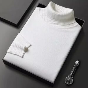 Divya Sur White High Neck For Winter