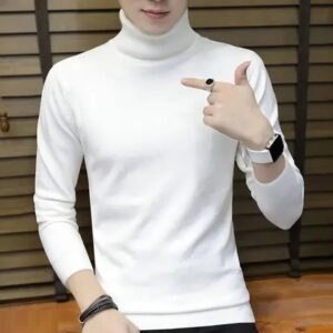 Divya Sur White High Neck For Winter
