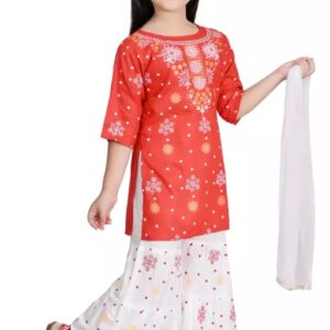 Divya Sur New Ethnic Kurta & Sahrara With Dupatta Sets (Or)