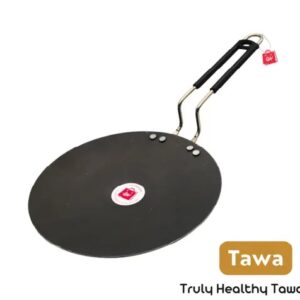 Divya Sur Heavy Iron Tawa with insulated Handle for roti/chapati/paratha 25 cm Dia