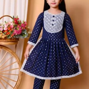 Divya Sur Cotton Silk Girl (Blue)