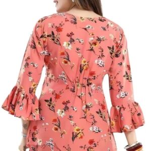 Divya Sur Woman’s Printed White Tunic Top (C1)