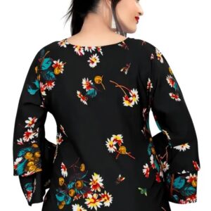 Divya Sur Woman’s Printed White Tunic Top (C2)